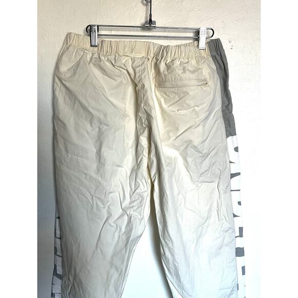 Undefeated Pants Mens Large Logo Cream Ivory Spellout Drawstring Pull On Track - Picture 6 of 10